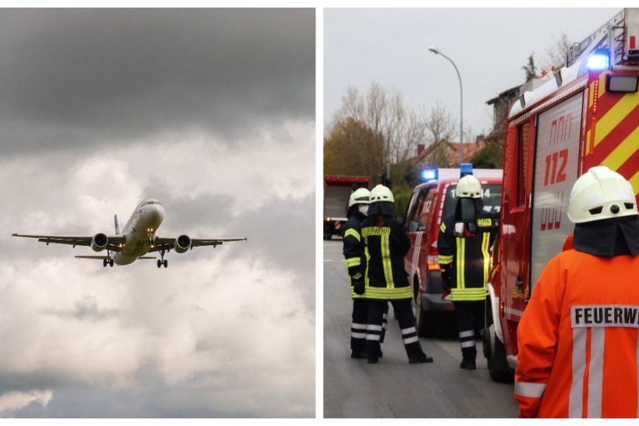 Awaryjne lądowanie na A26 w Niemczech