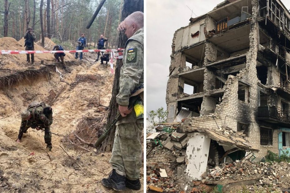 Kolejny masowy grób na Ukrainie. Ponad 440 ciał w wyzwolonym Izium