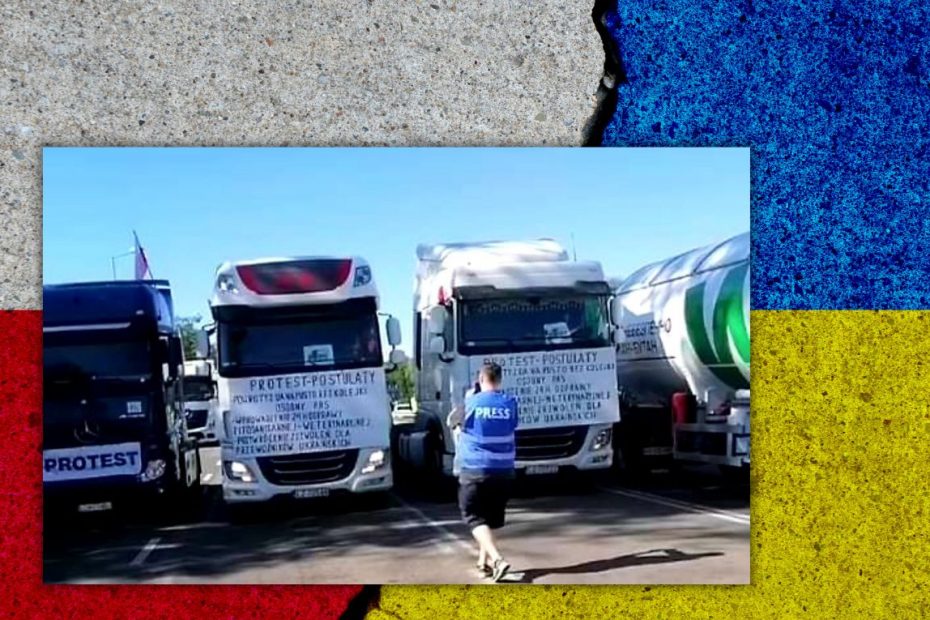 Protest na granicy z Ukrainą. Zablokowane przejście