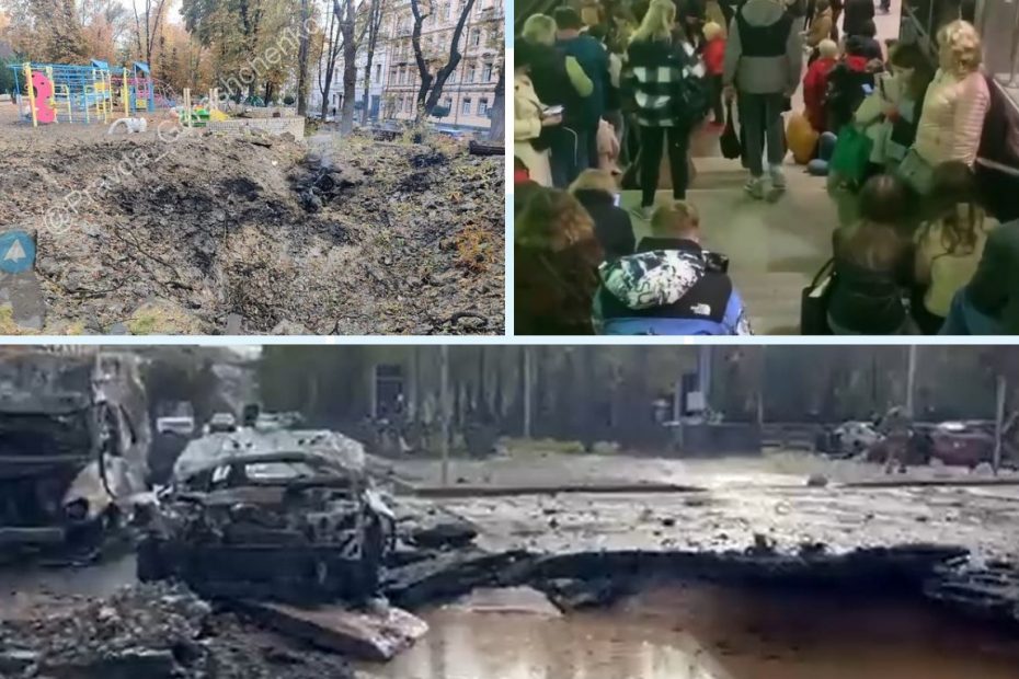 Zmasowany atak rakietowy na Ukrainę 10 października 2022