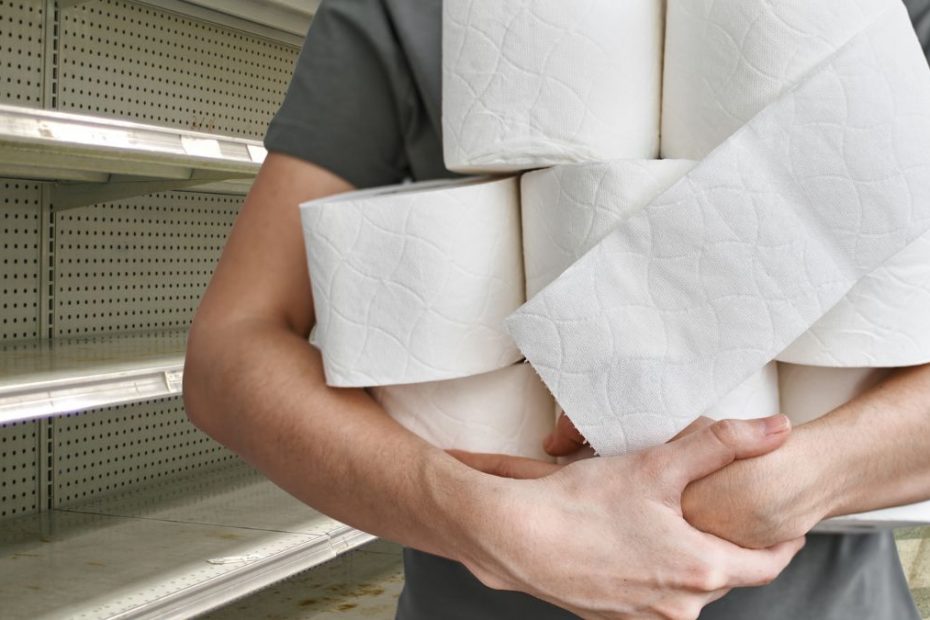 Brak papieru toaletowego w sklepach