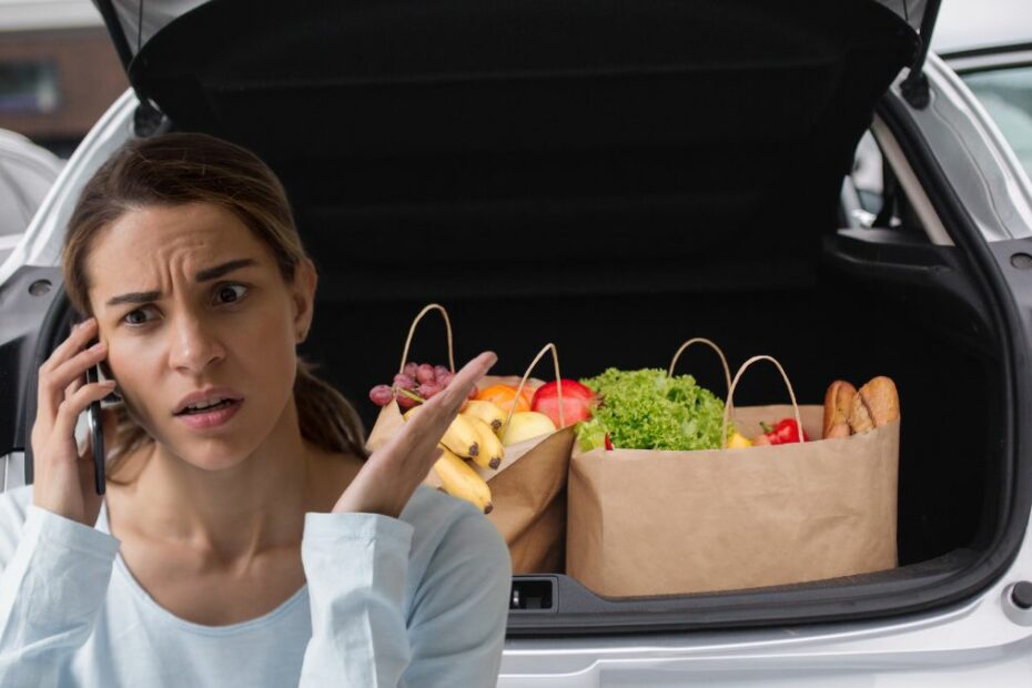 Irytująca sytuacja na parkingu supermarketu