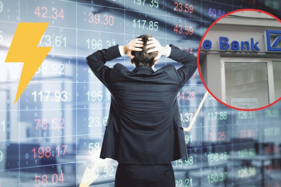 Spadek akcji Deutsche Bank