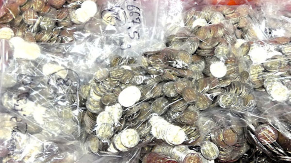 Kierowca złapany w Niemczech z 7500 monetami o nominale 2 euro