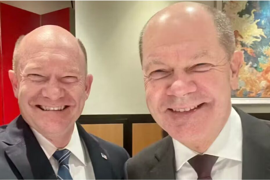 Olaf Scholz spotkał swojego sobowtóra
