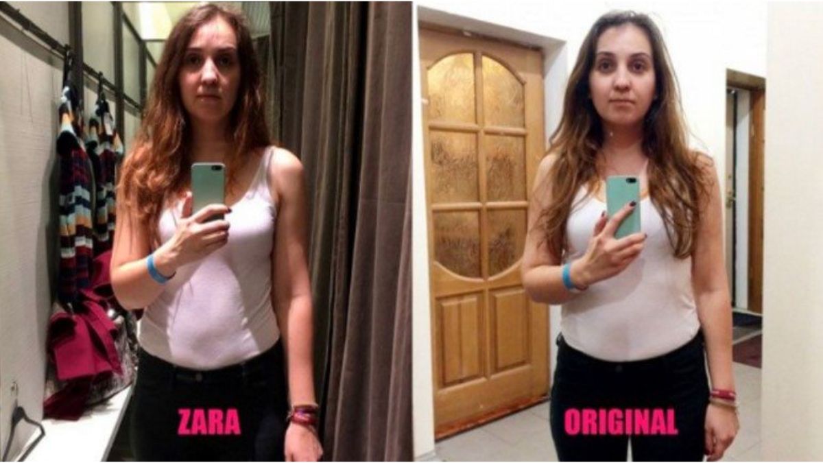 Sztuczka z lustrem w przymierzalni