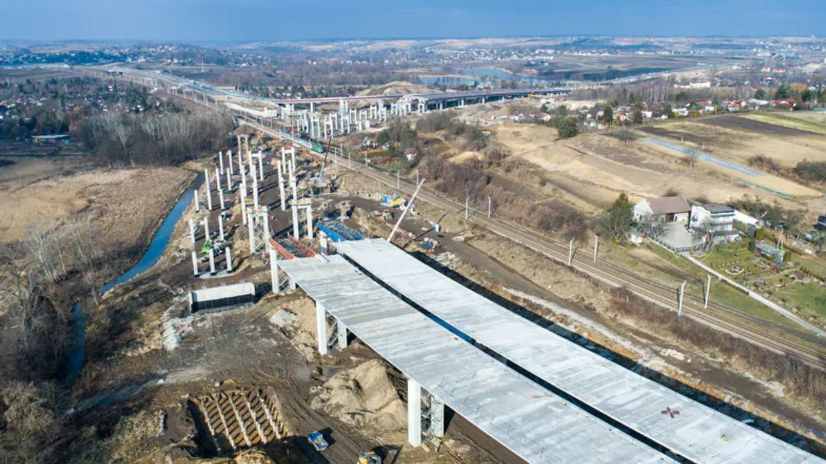Nowa estakada na trasie S7