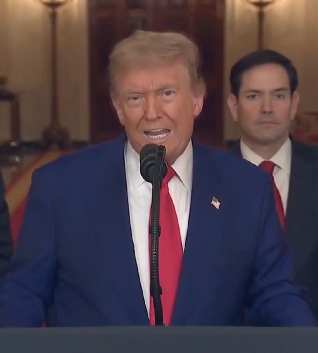 Stany Zjednoczone zaatakowały Iran. Na zdjęciu Donald Trump