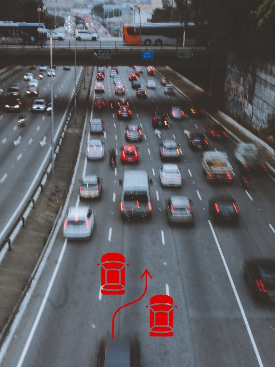 Wyprzedzanie z prawej na autostradzie