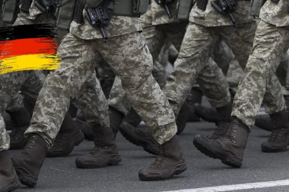 Niemcy przygotowują się do przywrócenia obowiązkowej służby wojskowej Foto: Maszerujący żołniezrze Bundeswehry