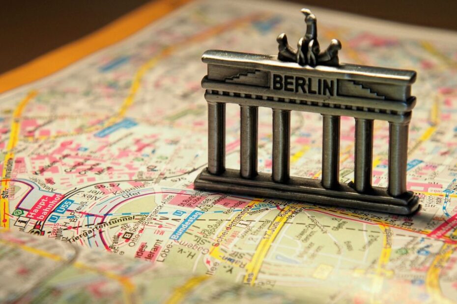 Gdzie najchętniej wypoczywają zagraniczni turyści w Niemczech Foto: mapa Berlina