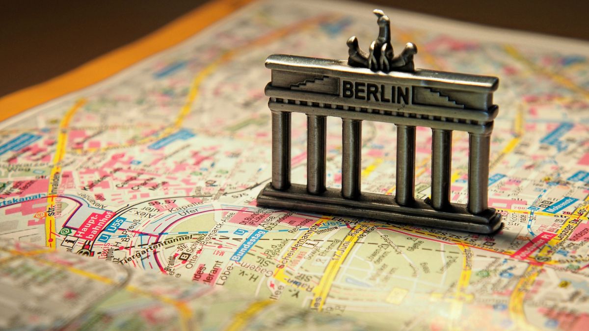 Gdzie najchętniej wypoczywają zagraniczni turyści w Niemczech Foto: mapa Berlina