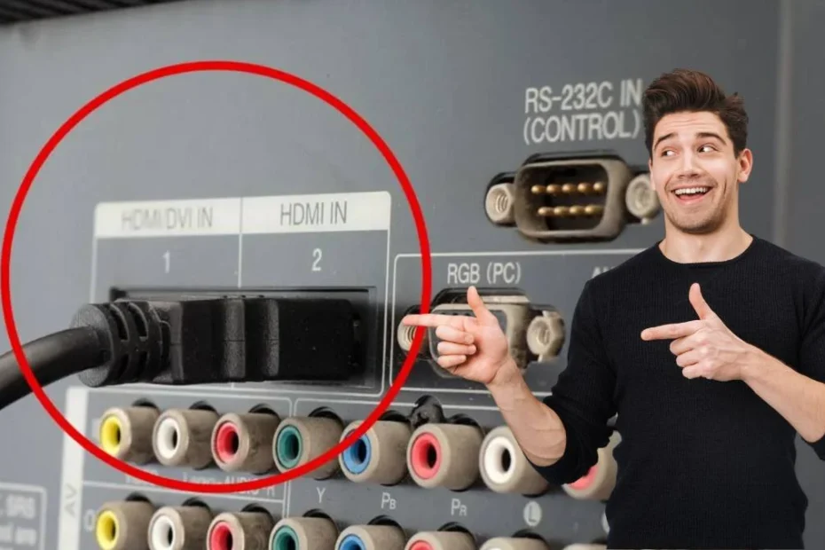wejście HDMI w telewizorze