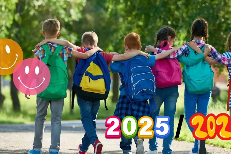 Kalendarz roku szkolnego 2025/2026 w Niemczech: dni wolne od nauki FOTO: Dzieci z plecakami szkolnymi
