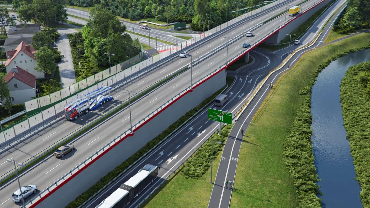 Alternatywna trasa z południa Polski do Gdańska Foto: wiadukt na drodze ekspresowej