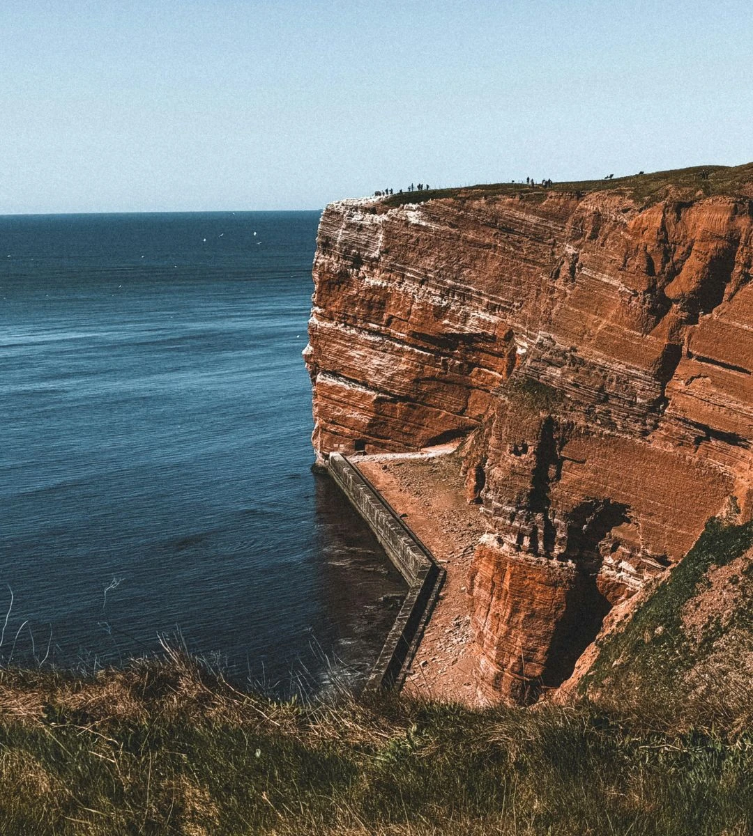niesamowite cuda natury w Niemczech Foto klify wHelgoland