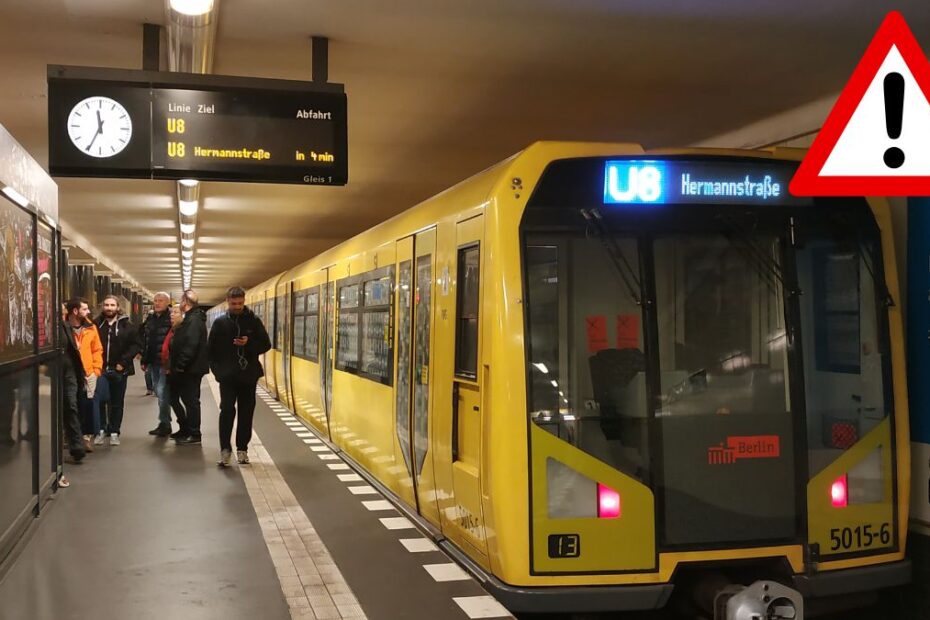 Zakaz noży w komunikacji miejskiej w Berlinie. zdjęcie metro w berlinie