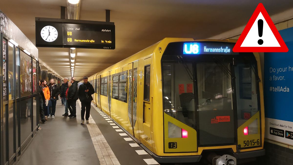 Zakaz noży w komunikacji miejskiej w Berlinie. zdjęcie metro w berlinie