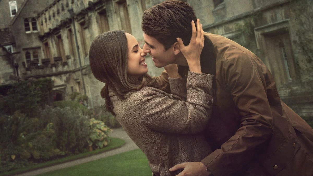 kiedy premiera miłość w oksfordzie na netflixie. zdjęcie para całuje się na ulicy