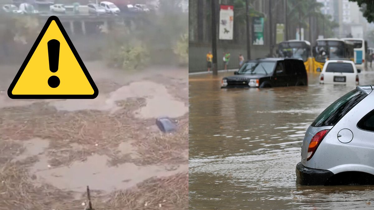 Katastrofalne ulewy w Hiszpanii. zdjęcie walka z powodzią