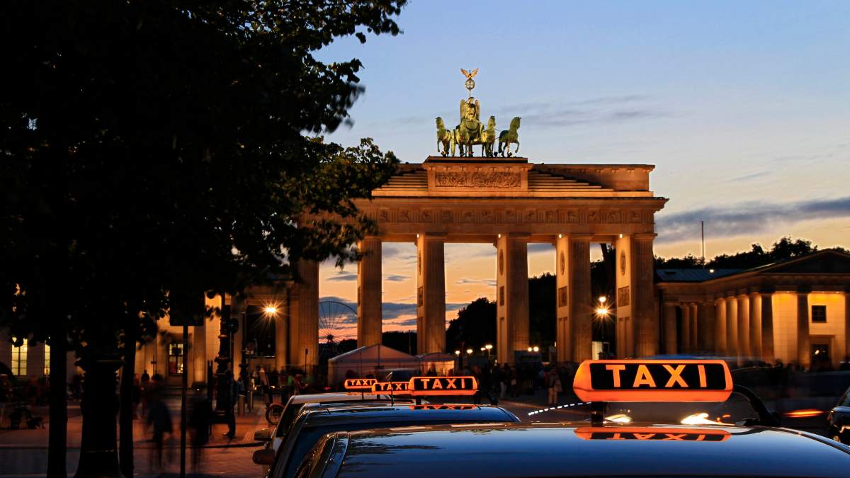 protest taksówkarzy w Berlinie