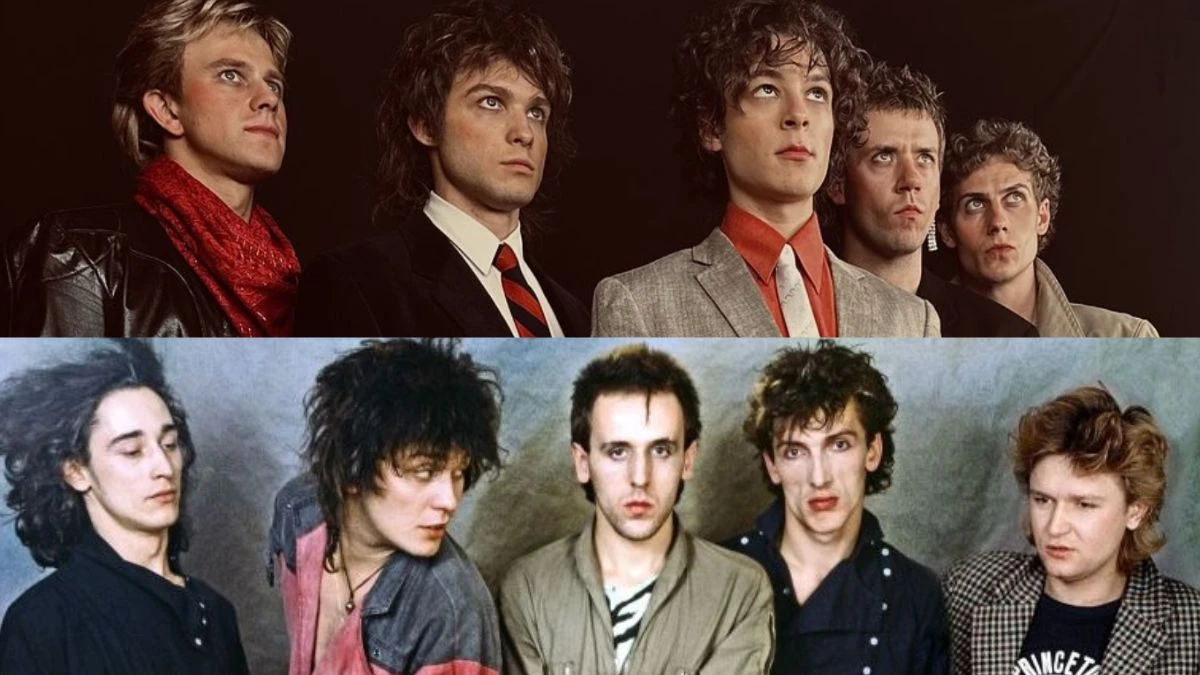 Netflix zrobi film o Borysewiczu z Lady Pank. zdjęcie na górze obsada filmu na dole prawdziwi członkowie