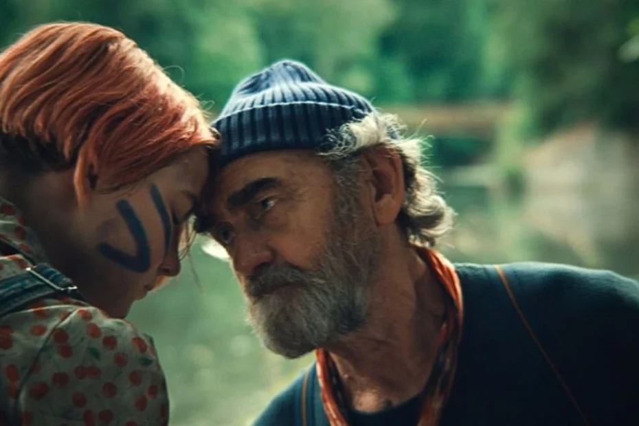 dziadku wiejemy na netflixie. zdjęcie dziadek i wnuczka