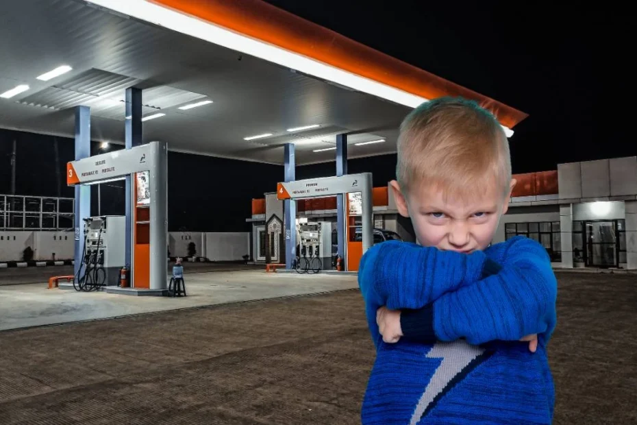 zapomniany na stacji benzynowej