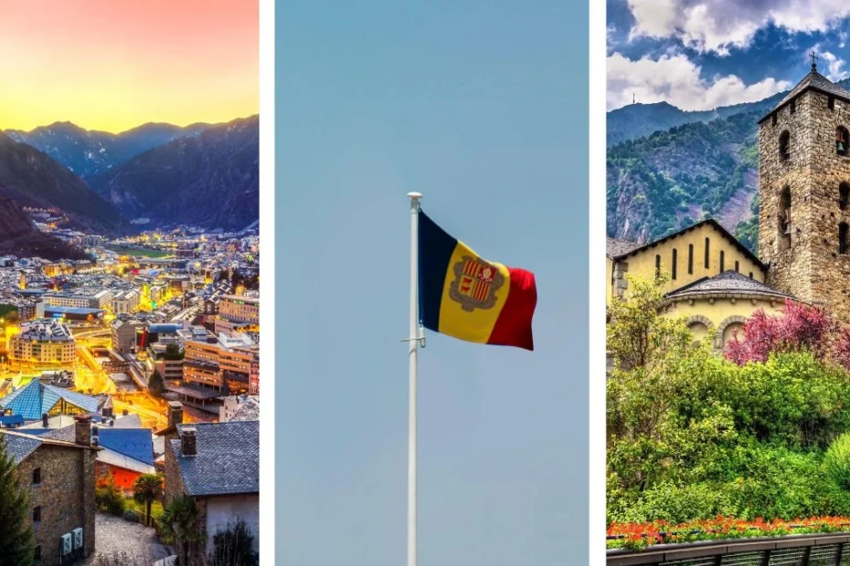 stolica bez lotniska i pociągów Foto: Andora i flaga andory