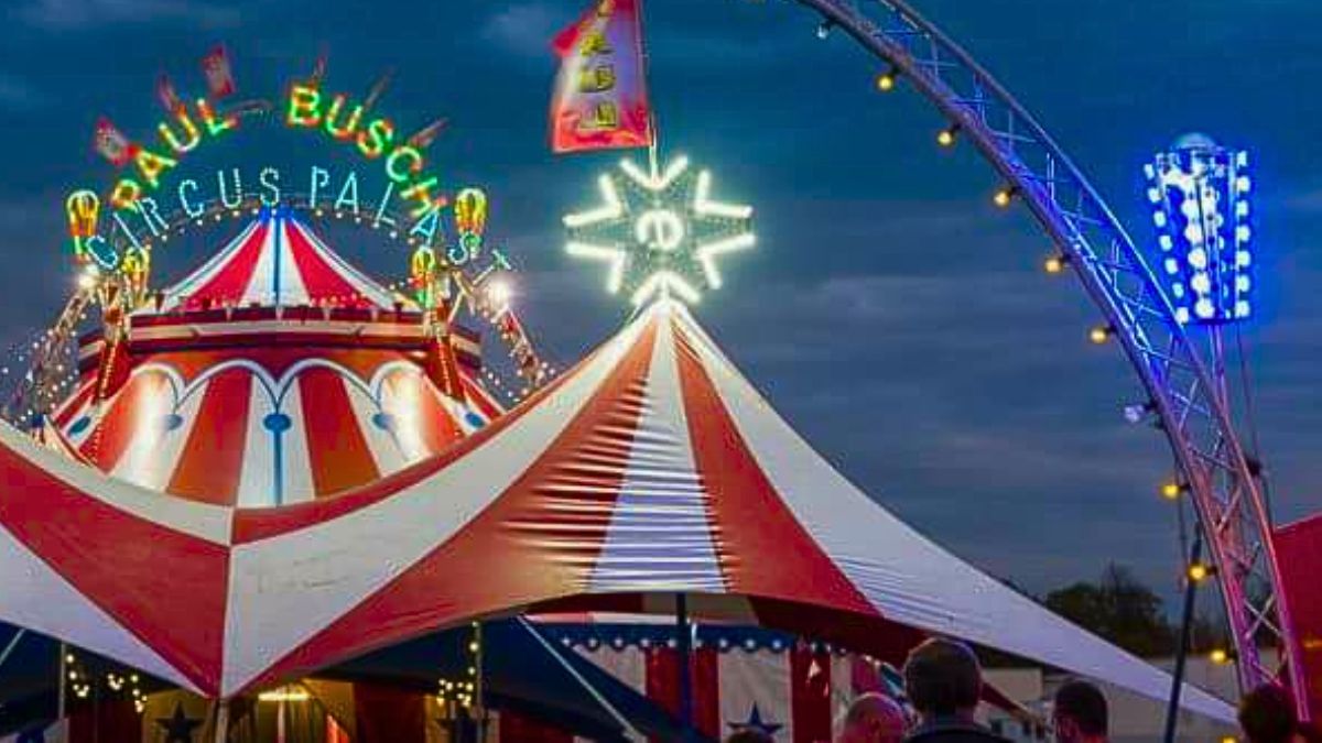 Wypadek w cyrku w Budziszynie. zdjęcie cyrk