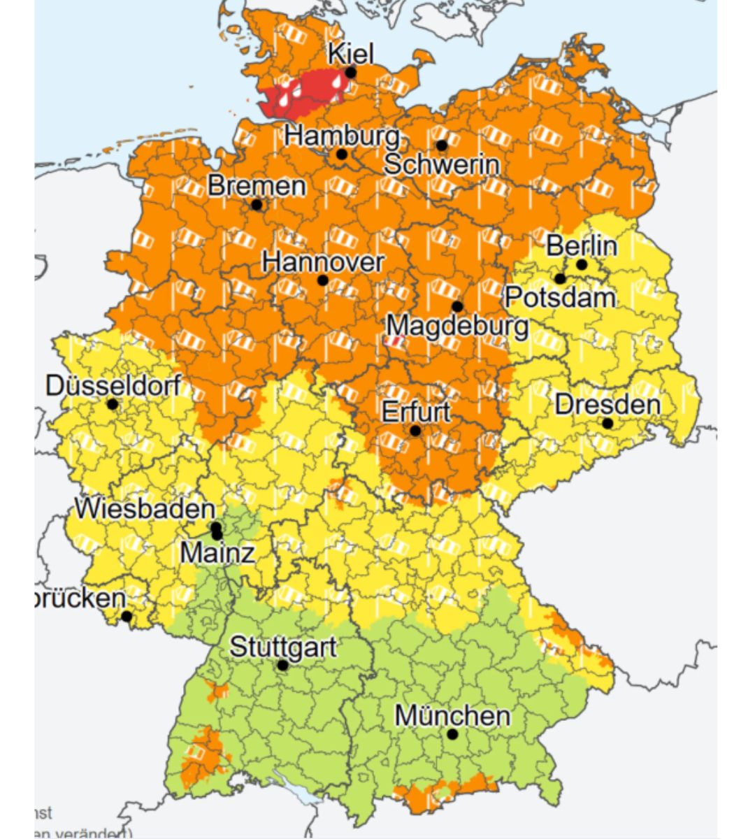 Czerwony alert pogodowy w Niemczech
