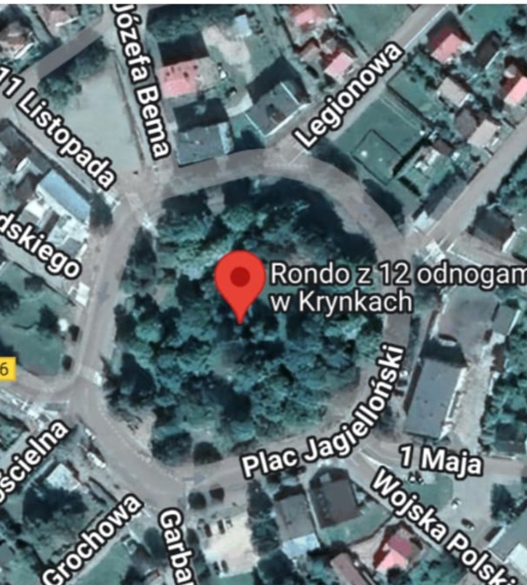 największe rondo w Polsce Foto: rondo w Krynkach