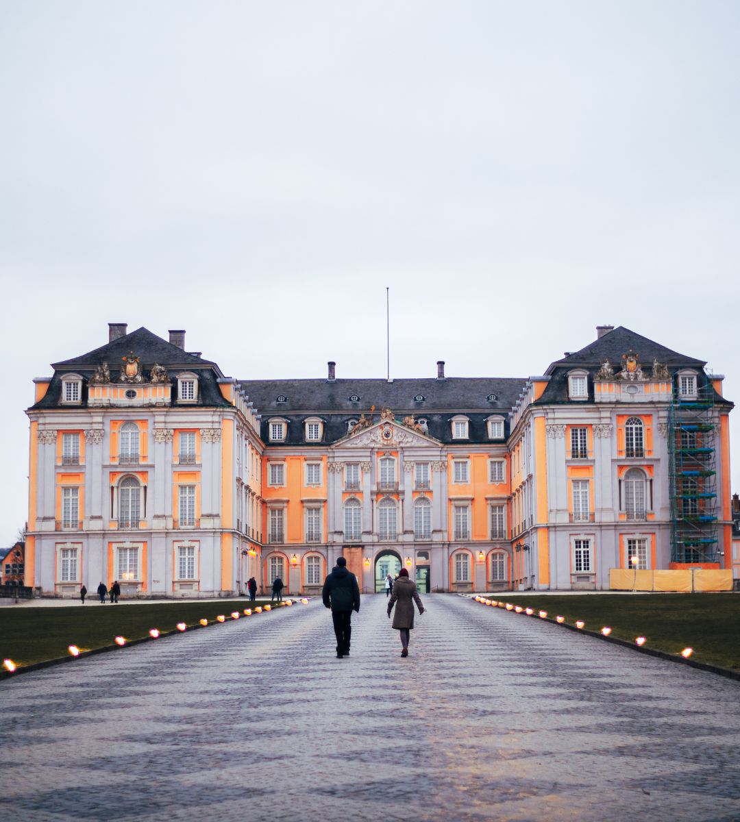 Bajkowy zamek w Brühl. zdjęcie pałac augustusburg