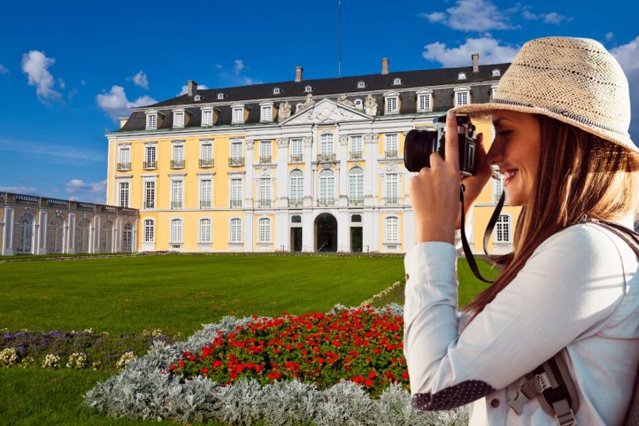 Bajkowy zamek w Brühl. zdjęcie pałac augustusburg