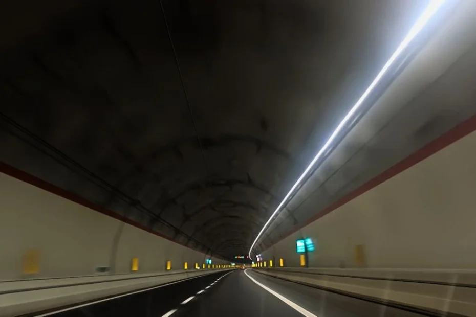 Rekordowe tunele świata Foto: tunel drogowy