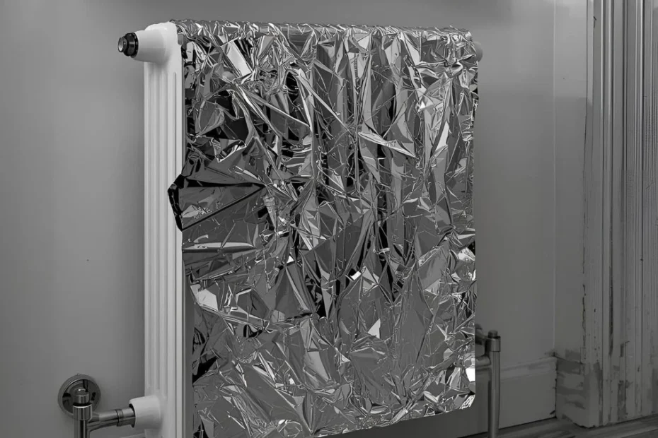 Trik z folią aluminiową na kaloryferze nocą