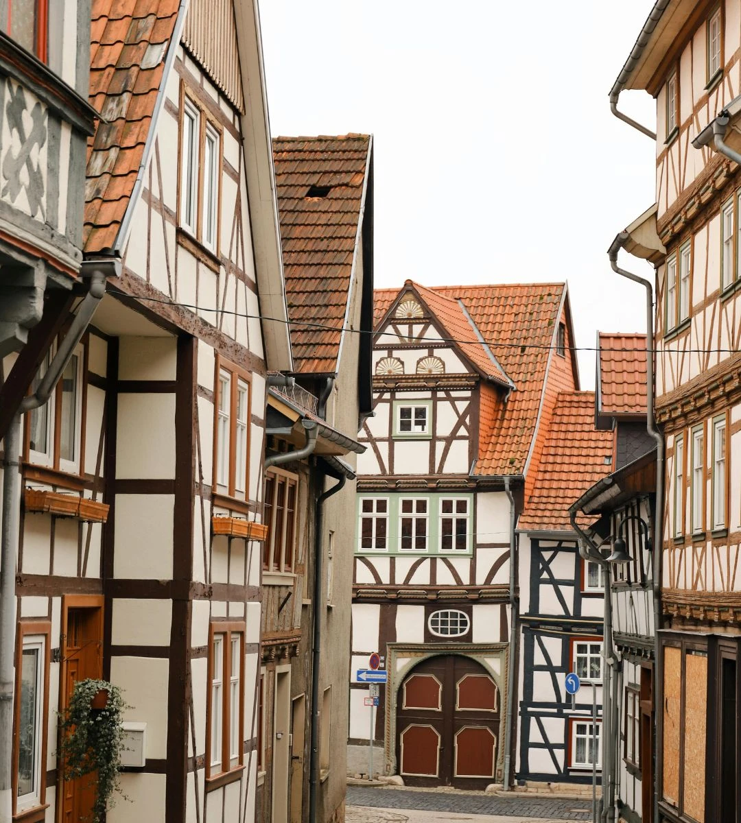 Najpiękniejszy Szlak Domów Szachulcowych w Niemczech  Foto: Zabytkowe domy szachulcowe 