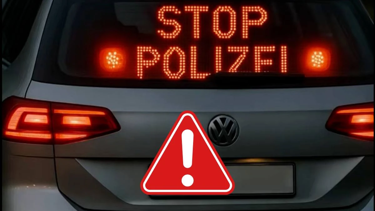 jak rozpoznać nieoznakowany radiowóz w Niemczech