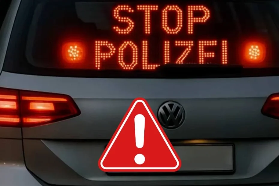 jak rozpoznać nieoznakowany radiowóz w Niemczech
