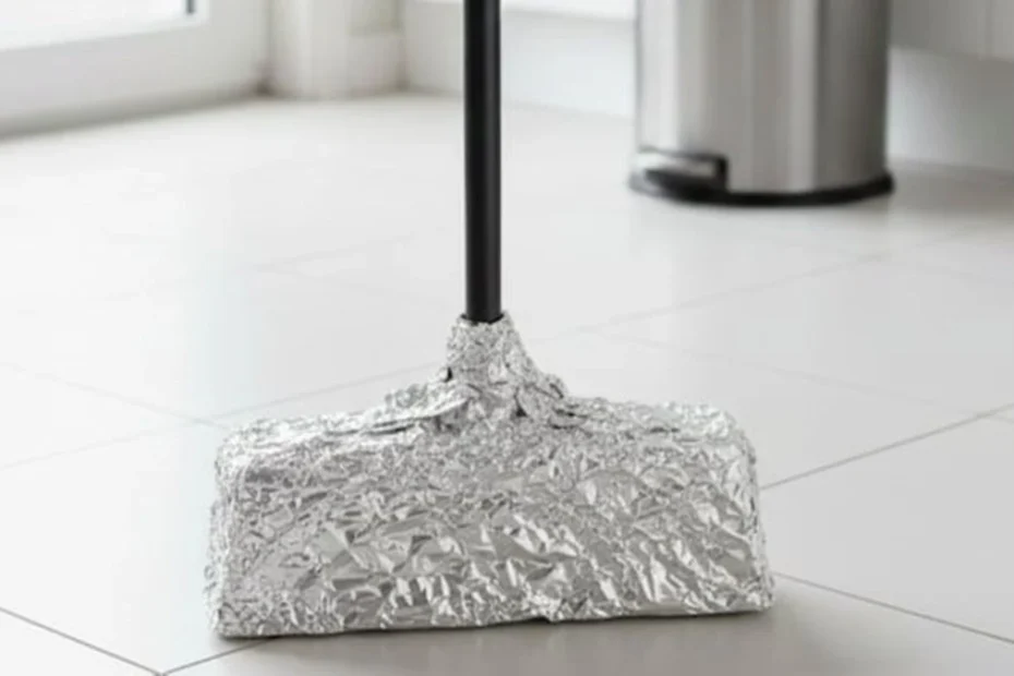 Sztuczka z folią aluminiową na miotle