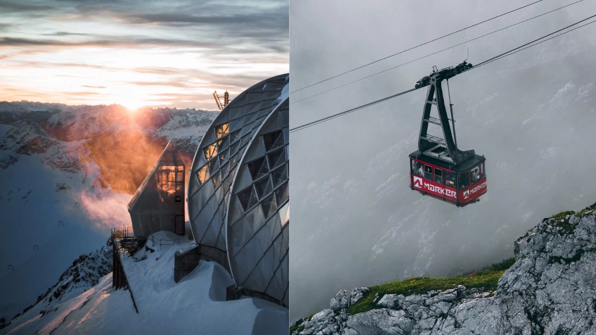 Najpiękniejsze miejsca w Niemczech zimą zdjęcie Zugspitze i Garmisch-Partenkirchen