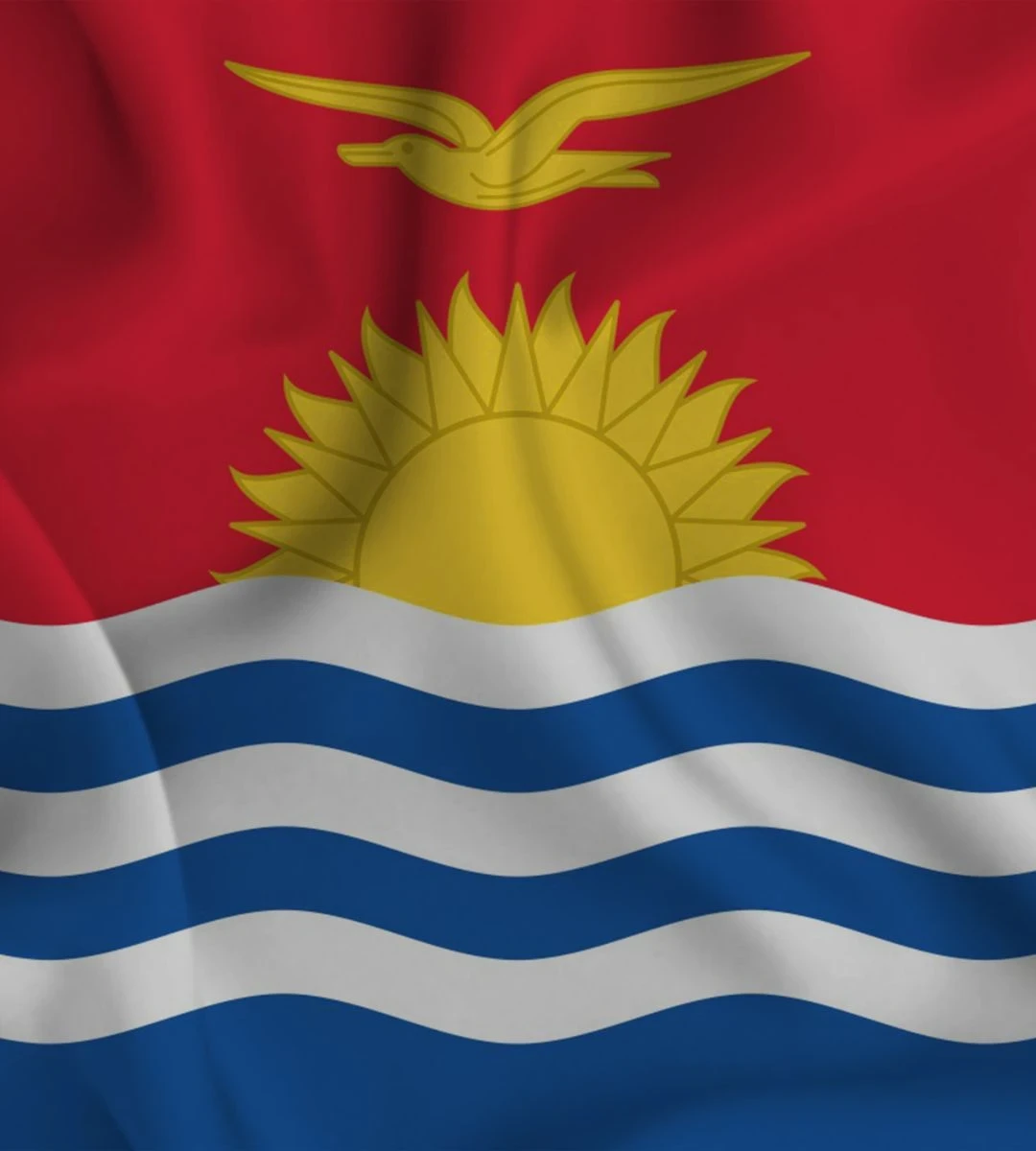Poland na wyspie Kiritimati Foto: Flaga państwa Kiribati