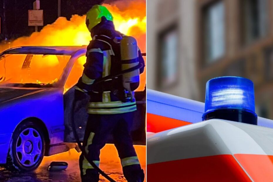 Niemcy: Samochód na polskich numerach spłonął podczas tankowania