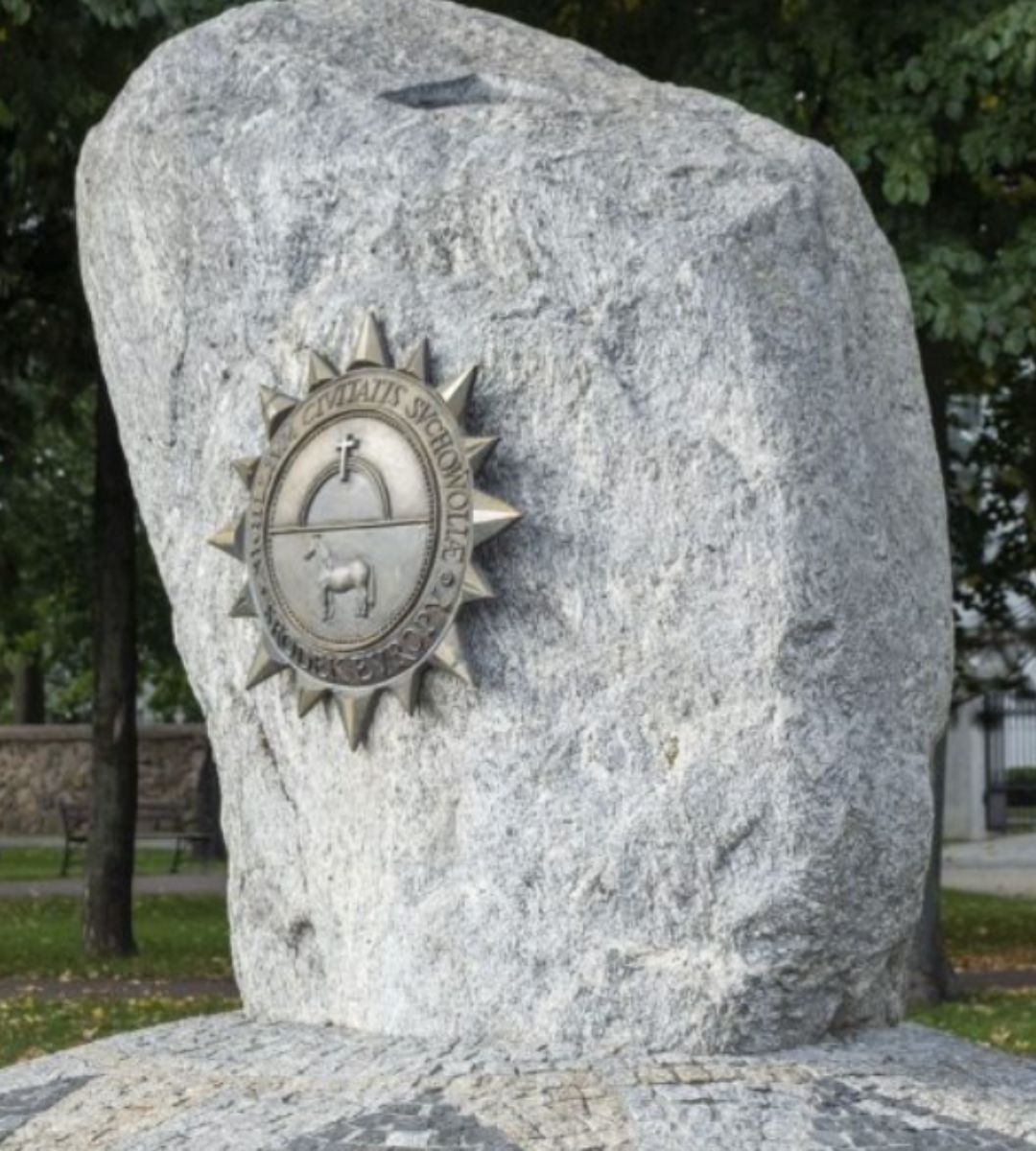środek Europy jest w Polsce Foto: głaz symbolizujący środek Europy