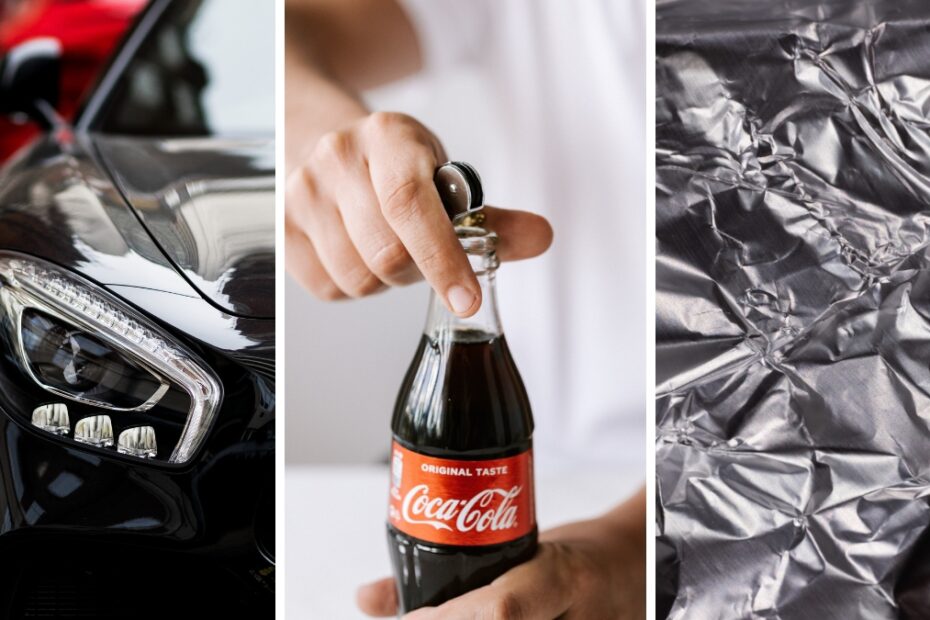Trik z Colą i folią aluminiową na rdzę