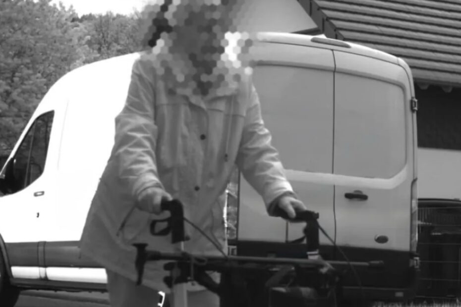 seniorka z balkonikiem złapana przez radar Fot. Policja niemiecka