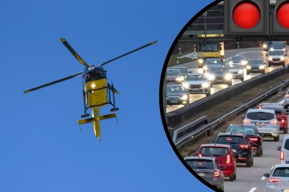 Karambol na autostradzie A3 w Niemczech