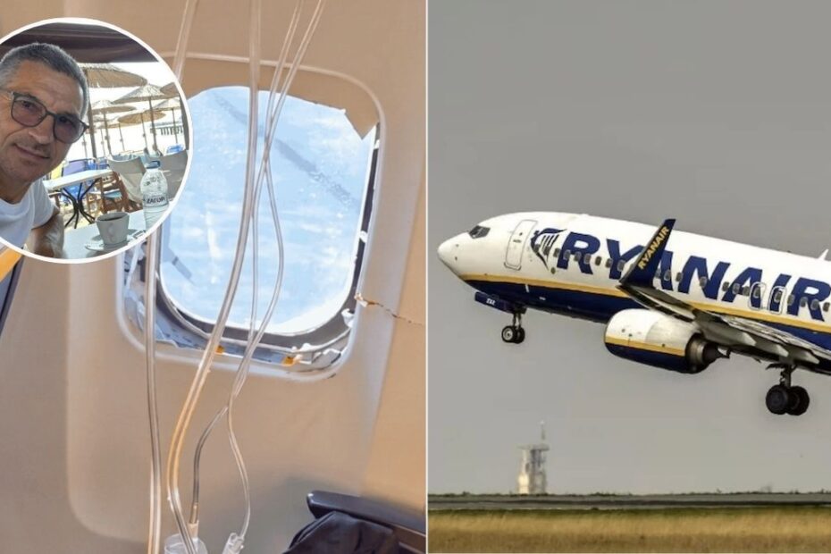 Żona poszkodowanego pasażera Ryanaira ujawnia nowe informacje: fot ryanair okno dramat