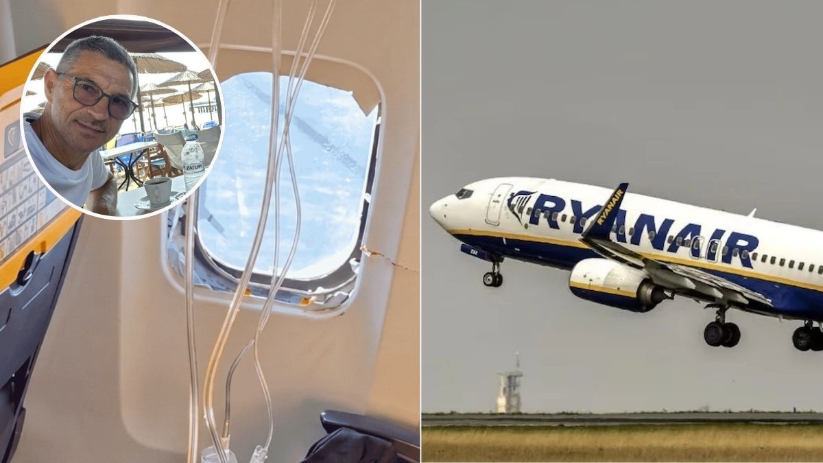 Żona poszkodowanego pasażera Ryanaira ujawnia nowe informacje: fot ryanair okno dramat