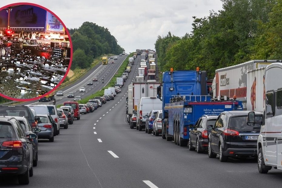 Ciężarówka zgubiła 150 skrzynek piwa